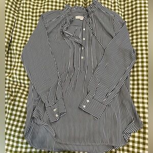 Striped tunic blouse